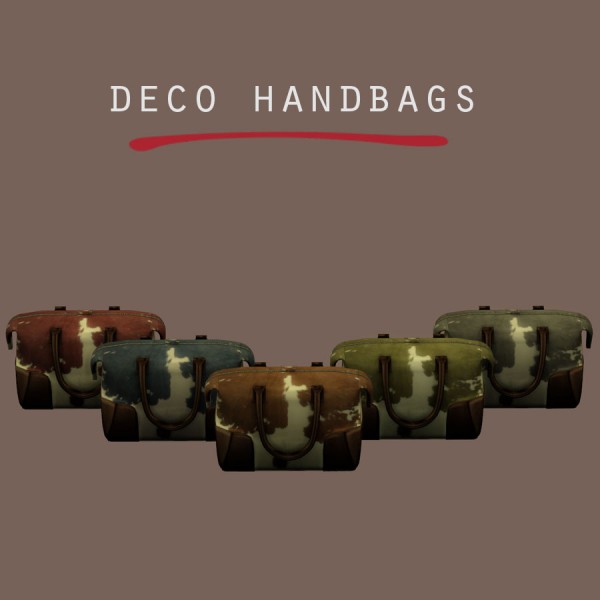  Leo 4 Sims: Deco handbags