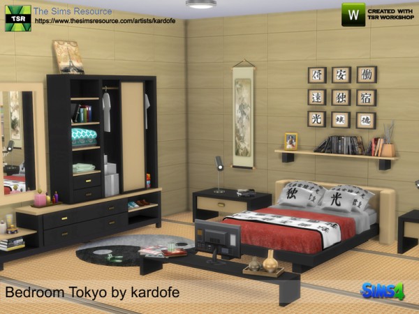  The Sims Resource: Bedroom Tokyo by Kardofe