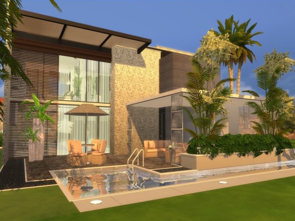  The Sims Resource: Modern Ophelia house by Suzz86