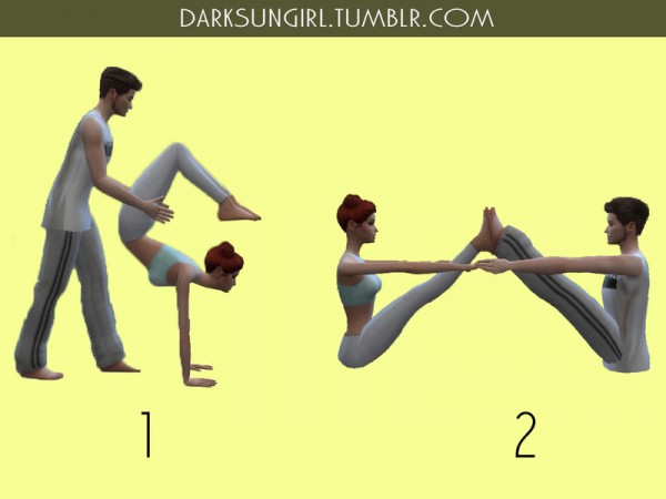  The Sims Resource: DO YOGA WITH ME Mini Pose Pack by DarksunGirl
