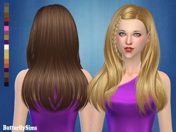  Butterflysims: B flysims 182 free hairstyle   No hat