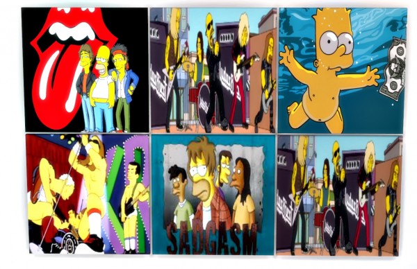  Liily Sims Desing: Art Wall   The Simpsons Rock Band Collection