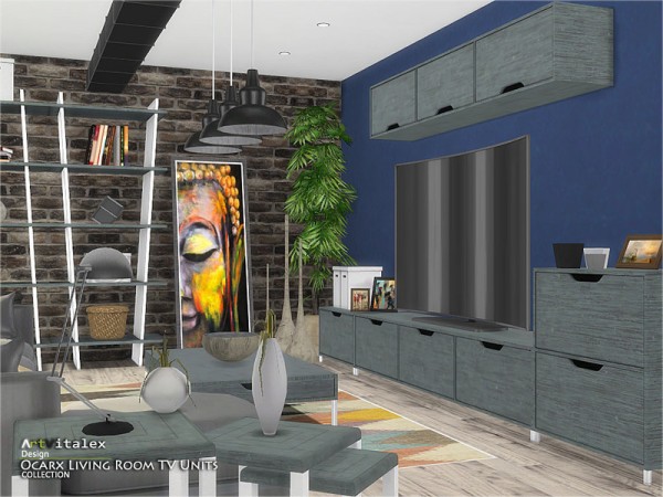  The Sims Resource: Ocarx Living Room TV Units by ArtVitalex