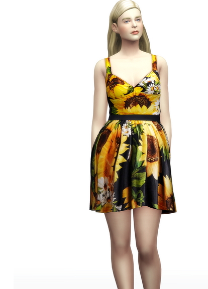  Rusty Nail: Sunflower dress