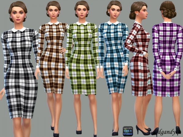  The Sims Resource: School Marm Dress by dgandy