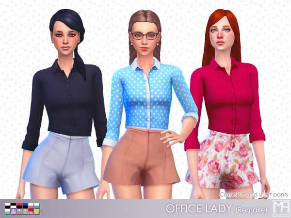  The Sims Resource: ManueaPinny`s  Office lady by nueajaa