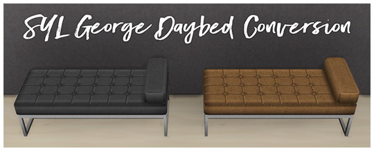  Simsworkshop: George Daybed by Sympxls