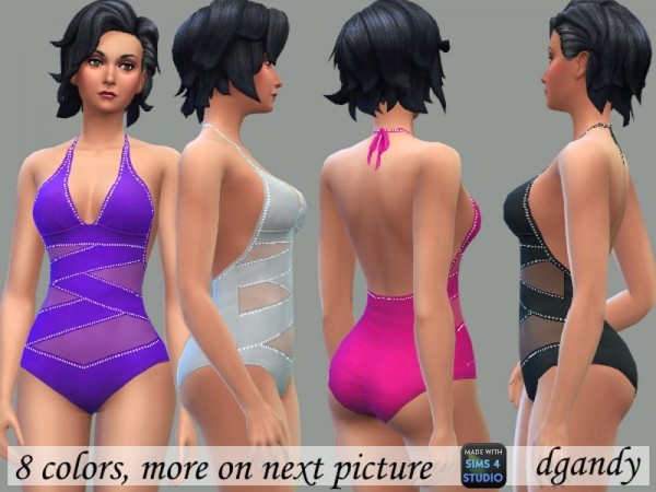 The Sims Resource: Swimsuit with Bling by dgandy