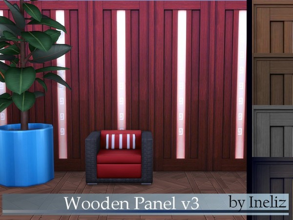  The Sims Resource: Wooden Panel v3 by Ineliz