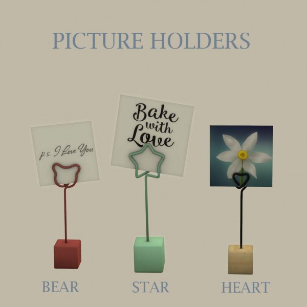  Leo 4 Sims: Picture Holders