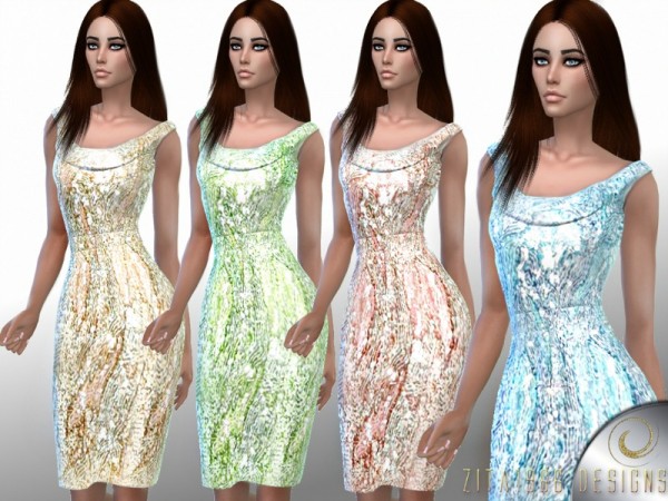  The Sims Resource: Cathy dress by ZitaRossouw