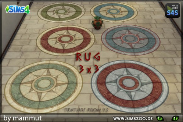  Blackys Sims 4 Zoo: Rugs Early Civ 1 by mammut