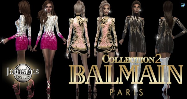 Jom Sims Creations: Balmain dress collection 2