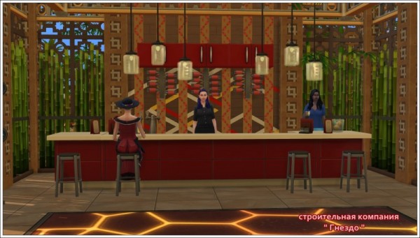  Sims 3 by Mulena: Cocktail bar Orchid