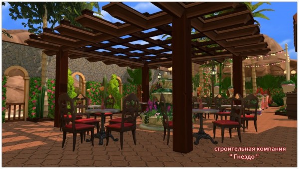  Sims 3 by Mulena: Restaurant Hot Sun