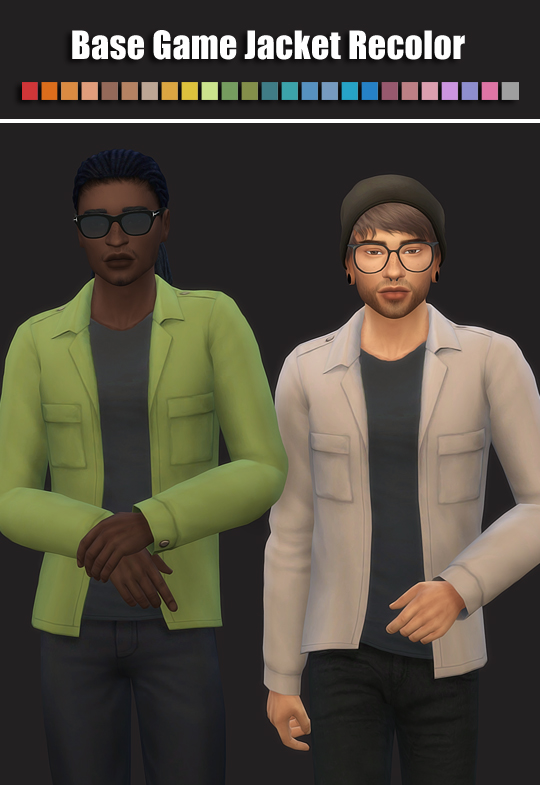  Simsworkshop: Game Jacket Recolored by maimouth