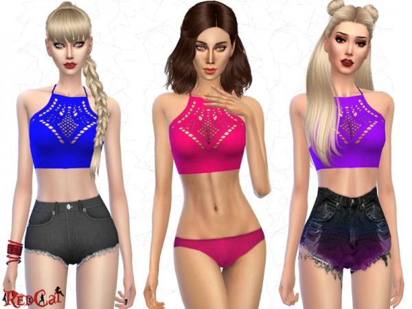  The Sims Resource: Exposed Detailed Top by RedCat