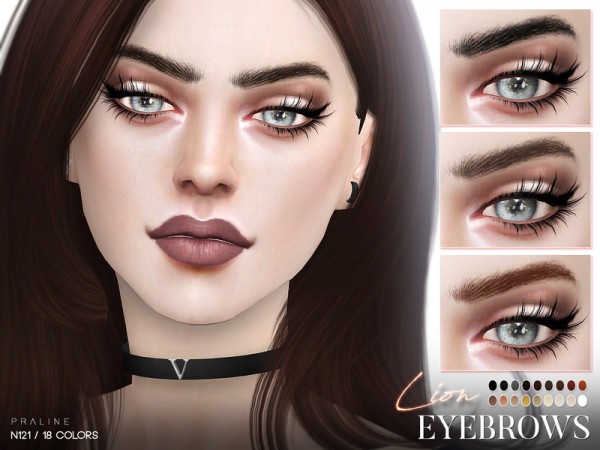 The Sims Resource: Lion Eyebrows N121 by Pralinesims • Sims 4 Downloads