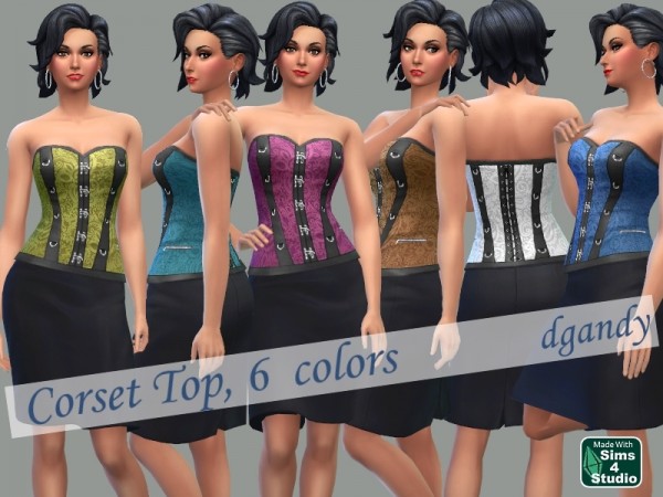  The Sims Resource: Corset Top by dgandy