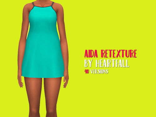  Simsworkshop: Aida Dress recolored by heartfall