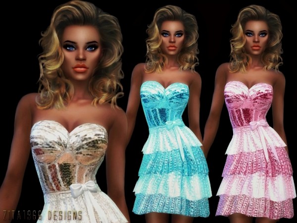  The Sims Resource: Party Dress by ZitaRossouw