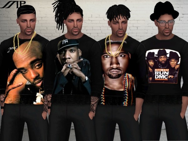 The Sims Resource: Famous Rappers T Shirt by Marty P