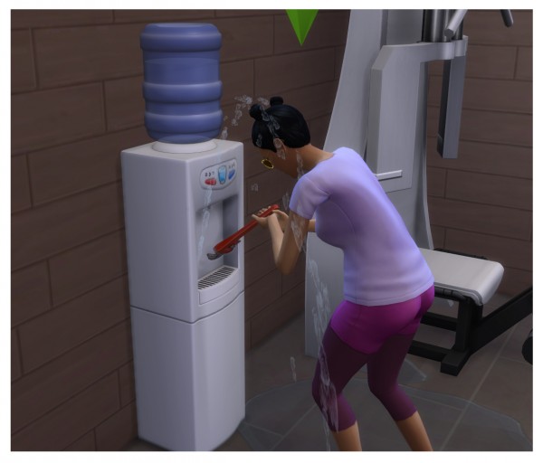  Mod The Sims: Functional Aqua Pura Water Cooler by Menaceman44