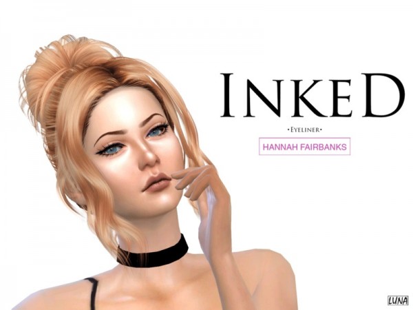  The Sims Resource: Hannah Fairbanks Inked Eyeliner by lunatri.ix