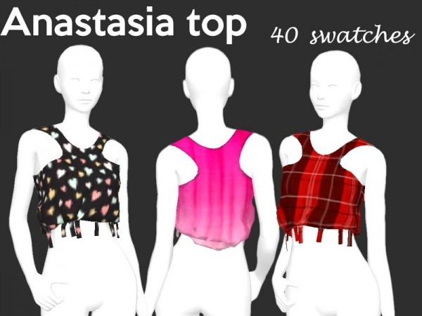  The Sims Resource: Anastasia top by Sharareh