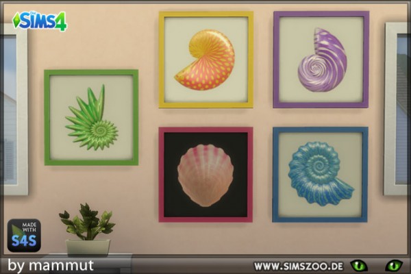  Blackys Sims 4 Zoo: Painting Shell by mammut