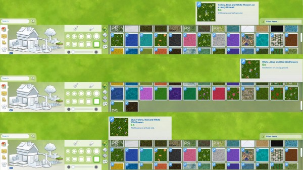  Mod The Sims: Fields of Wild Flowers by Snowhaze