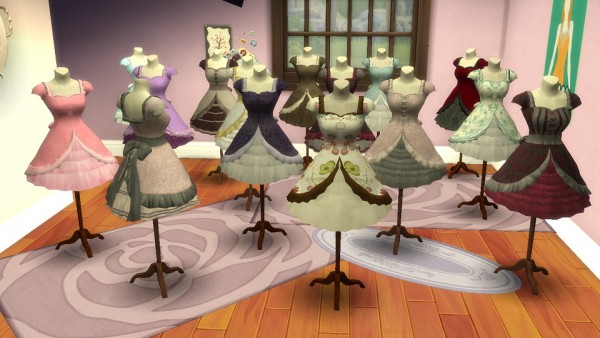  Simsworkshop: Pocci Lolita Dress on Mannequin by BigUglyHag