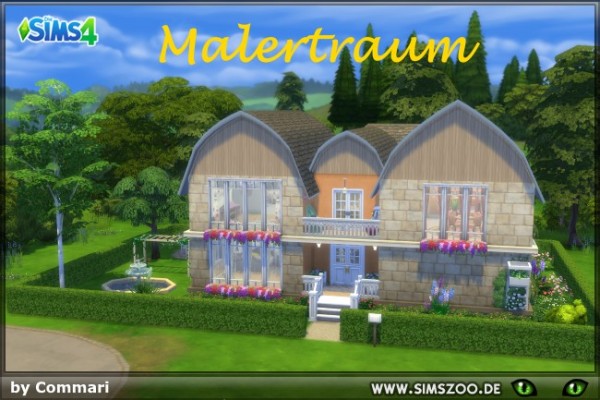 Blackys Sims 4 Zoo: Painter dream house by Commari