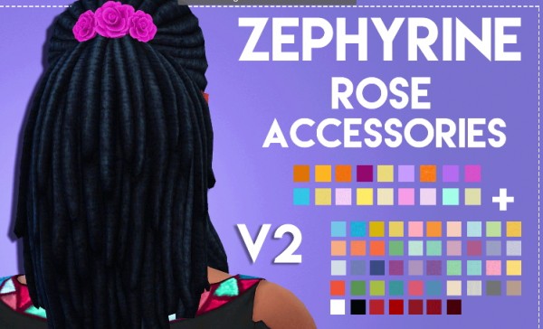  Simsworkshop: Zephyrine Rose Accessories by Weepingsimmer