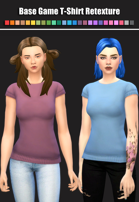  Simsworkshop: T shirt Retextured by maimouth