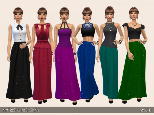  The Sims Resource: Rhinestones Skirt by Paogae