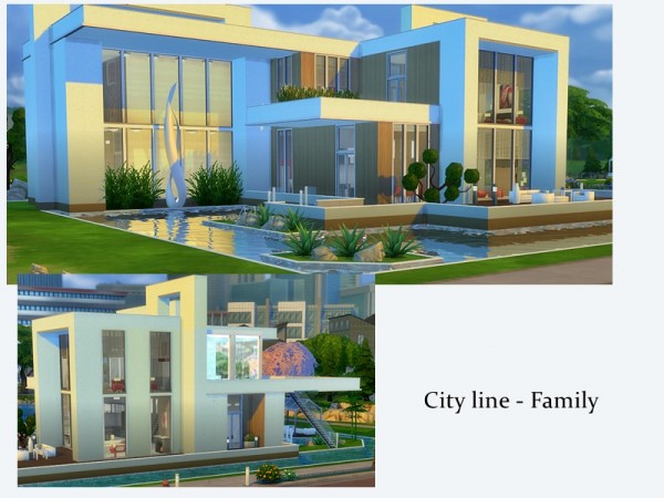  The Sims Resource: City Line   Family   No CC by yvonnee