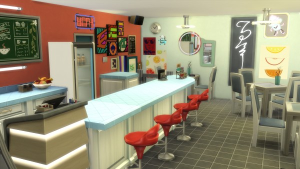  Mod The Sims: Deco Cafe (no CC) by Krowvacs