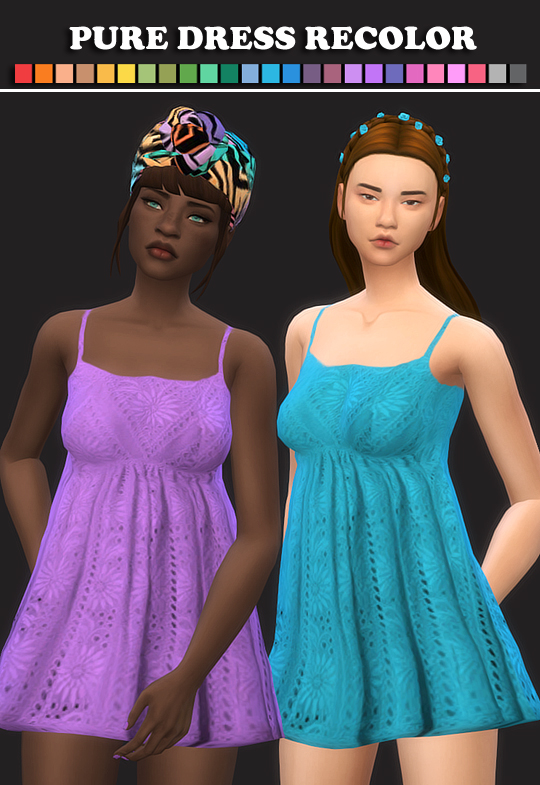  Simsworkshop: Pure Dress Recolors by maimouth