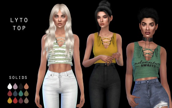 Leo 4 Sims: Lyto top recolored • Sims 4 Downloads