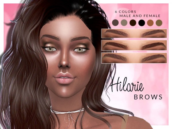 The Sims Resource: Hilarie Brows by cosimetics