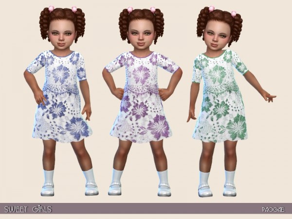  The Sims Resource: Sweet Girls dress by Paogae