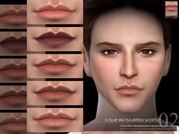  The Sims Resource: Lipstick M 201702 by S club