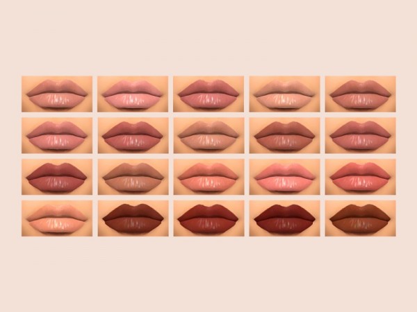  The Sims Resource: ME Liquid lipstick collection by Kimbabylee