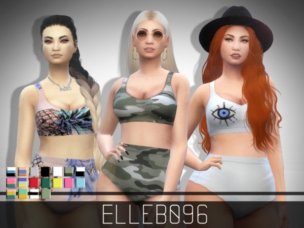  The Sims Resource: Trendy High Waist Bikini by Elleb096