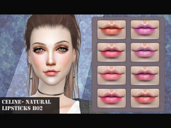  The Sims Resource: Natural Lipsticks B02 by CelineNguyen