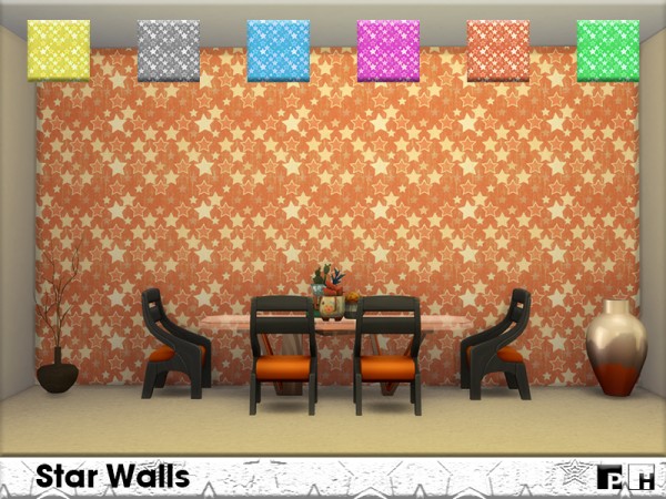  The Sims Resource: Star Walls by Pinkfizzzzz