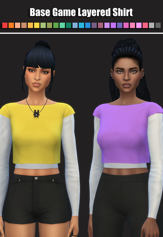 Simsworkshop: Layered Shirt by maimouth • Sims 4 Downloads
