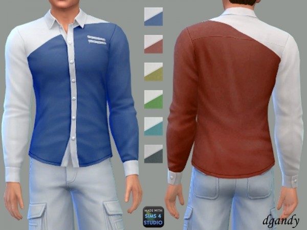  The Sims Resource: Long Sleeve Shirt A by dgandy