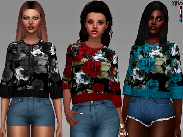  The Sims Resource: Shani Tops by Margeh75